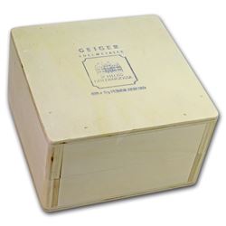 Geiger Wood Storage Box - 5 gram Silver Bars (Original Series)