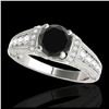 Image 1 : 1.03 ctw Intense Fancy Yellow Diamond Art Deco Ring 18K White Gold
