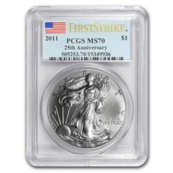 2011 Silver American Eagle MS-70 PCGS (FirstStrike®)