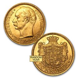 1908-1912 Denmark Gold 20 Kroner Frederik VIII BU