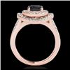 Image 2 : 1.25 ctw Intense Blue Diamond Ring 10K White Gold