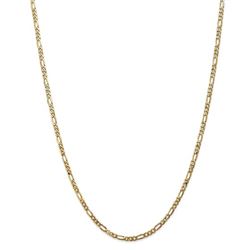 14k 3.00 mm Flat Figaro Chain Necklace - 20 in.