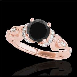 0.55 ctw Intense Yellow Diamond Ring 10K Rose Gold