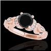 Image 1 : 0.55 ctw Intense Yellow Diamond Ring 10K Rose Gold