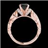 Image 2 : 0.55 ctw Intense Yellow Diamond Ring 10K Rose Gold