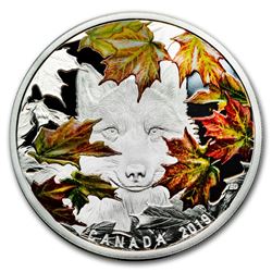 2019 Canada 2 oz Silver $30 Maples Leaves and the Wily Wolf