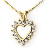 Image 1 : 1 ctw VS/SI Diamond Solitaire Necklace 18K Rose Gold