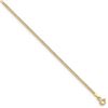 Image 1 : 14k Yellow Gold 1.85 mm Semi-Solid Curb Link Chain - 7 in.