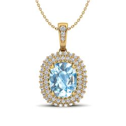 6 ctw Green Tourmaline Stud Earrings 18K Yellow Gold