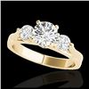 Image 1 : 2.25 ctw Ruby & VS/SI Diamond Ring 10K Yellow Gold