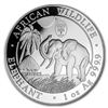 Image 1 : 2017 Somalia 1 oz Silver Elephant (Berlin WMF Privy Mark)