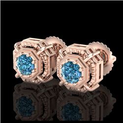 10.4 ctw Morganite & Diamond Halo Earrings 10K Yellow Gold