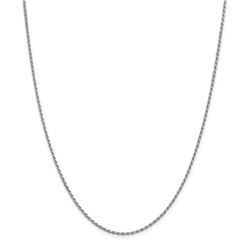 Sterling Silver 1.7 mm Diamond Cut Rope Chain - 24 in.