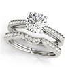 Image 1 : 1.16 ctw VS/SI Diamond 2pc Set Solitaire Halo 14K White Gold