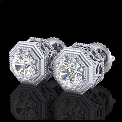 2.11 ctw VS Black Diamond Solitaire Halo Ring 10K Rose Gold