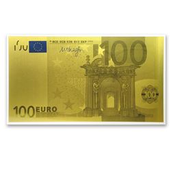 1 gram Gold Note - 100 Euro Note Replica (New Design)