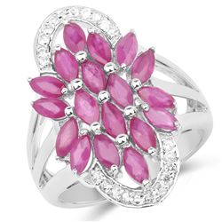 2.15 ctw Genuine Amethyst .925 Sterling Silver Ring