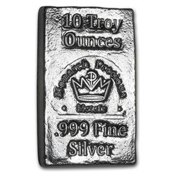 10 oz Hand Poured Silver Bar - MPM