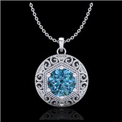 11.2 ctw London Topaz & Diamond Halo Earrings 10K Yellow Gold