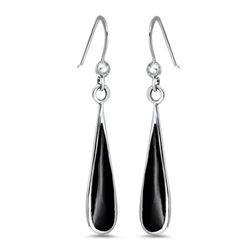 Sterling Silver Onyx Dangle Earrings