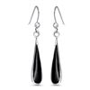 Image 1 : Sterling Silver Onyx Dangle Earrings