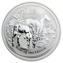 2014 Australia 10 oz Silver Lunar Horse BU (SII)