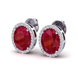 8.35 ctw Genuine Citrine and Garnet .925 Sterling Silver Ring