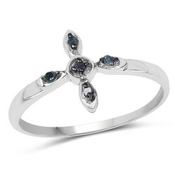 0.50 ctw VS/SI Oval Diamond Necklace 10K White Gold