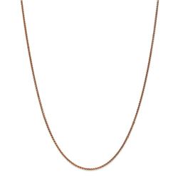 14k Rose Gold 1.40 mm Spiga Chain Necklace - 18 in.