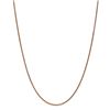 Image 1 : 14k Rose Gold 1.40 mm Spiga Chain Necklace - 18 in.