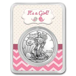 2019 1 oz Silver American Eagle - It's A Girl