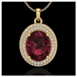 1.40 ctw H-SI/I Diamond Solitaire Halo Ring 10K Yellow Gold