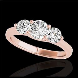 3.25 ctw VS Black Diamond 3 Stone Ring 10K White Gold