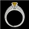 Image 2 : 1.60 ctw H-SI/I Diamond Solitaire Halo Ring 10K White Gold