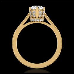 2.22 ctw Garnet & Diamond Earrings Heart 14K White Gold