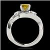 Image 2 : 2 ctw H-SI/I Diamond Solitaire Halo Ring 10K White Gold