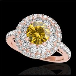 2.50 ctw Black & White VS/SI Diamond Earrings 18K White Gold