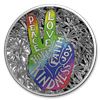 Image 1 : 2019 Benin 1 oz Silver Peace and Love Proof