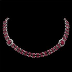 5 ctw Garnet & VS/SI Diamond Earrings 14K Rose Gold