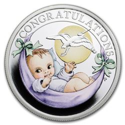 2019 Tuvalu 1/2 oz Silver Newborn Proof
