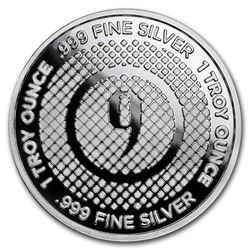 1 oz Silver Round - 9Fine Mint (Diamond Pattern)