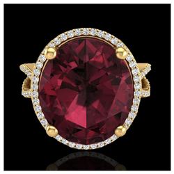 1.25 ctw VS/SI Diamond Solitaire Art Deco Ring 18K Yellow Gold