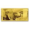 Image 1 : 2018 Tanzania 1 gram Gold Big Five Elephant Foil Gold Note