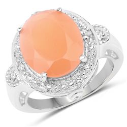 2.52 ctw Genuine Orange Sapphire .925 Sterling Silver Bracelet