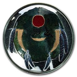 2019 1 oz Silver Domed Native American Weapons Cree Bone Knife