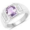 Image 1 : 1.26 ctw Genuine Multi Sapphire .925 Sterling Silver Ring