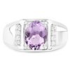 Image 3 : 1.26 ctw Genuine Multi Sapphire .925 Sterling Silver Ring