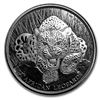 Image 1 : 2017 Republic of Ghana 1 oz Silver 5 Cedi African Leopard BU