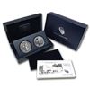 Image 1 : 2013-W 2-Coin Silver American Eagle West Point Set (w/Box & COA)