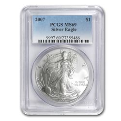 2007 Silver American Eagle MS-69 PCGS